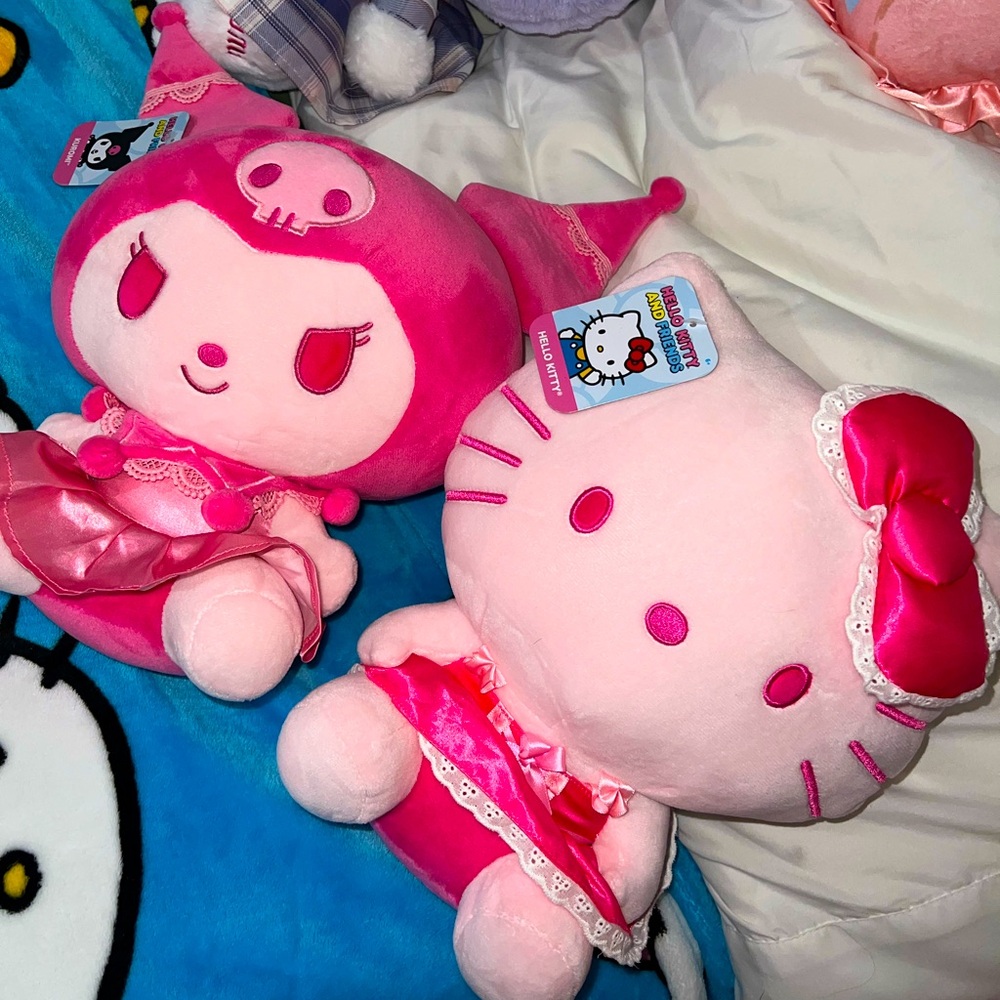 Limited edition hello kitty X Kuromi Plush toy